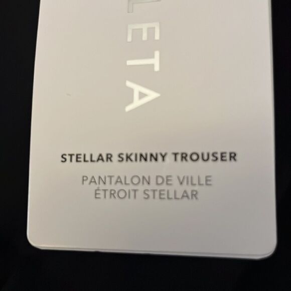 NWT Athleta Stellar Skinny Trouser black pants size 6/T - Picture 6 of 8